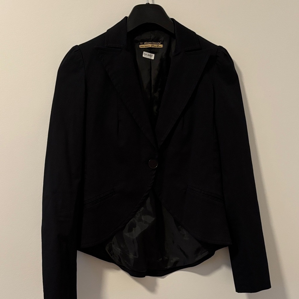Rinascimento Elegant Black Women's Blazer Size S